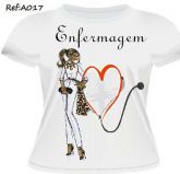 T-shirt Feminina Curso Enfermagem