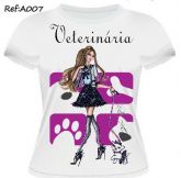 T-shirt Feminina Curso Veterinária