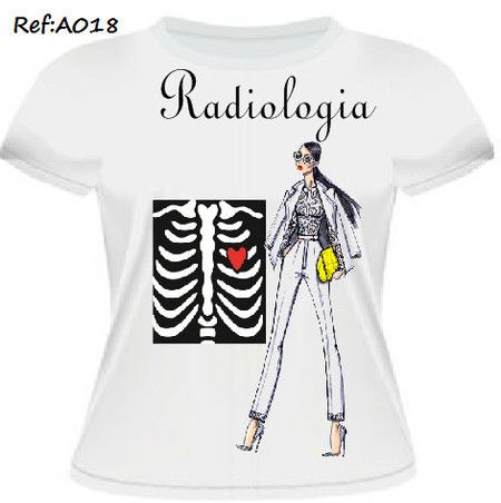 T-shirt Feminina Curso Radiologia